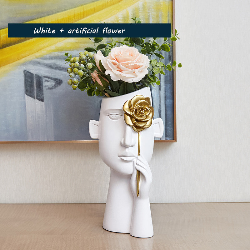 Decorative Face Vase